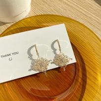 Korea New Des ign Fashion Jewelry Exquisite AAA Zircon 14K Real Gold Earrings Elegant Hollow Flower Women's Birthday Gift Earring balta