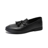 Doudou Shoes Men'S Korean Version One-Pedal Men'S Lazy Shoes British Style Small Leather Shoes Trendy Loafers Men'S 7030-G 38 juoda