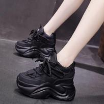 Sports and Leisure Shoes with Thick Soles and Increased Height Inside Women's Shoes 40 balta
