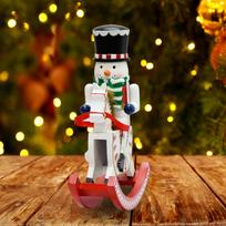Nutcrackers Rocking Horse Nutcracker Figurines for Bedroom Photo Props Shelf