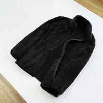 Autumn And Winter Women's Shaker Fleece Zipper Warm Double-sided Coral Fleece Jacket XXXXL balta