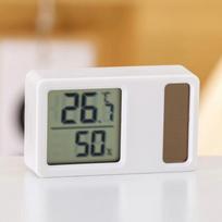 Saulės termohigrometras Elektroninis skaitmeninis termometras Klijai Mini Celsijaus termometras Higrometras