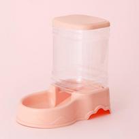 Cat Pet Automatinis šėryklos geriamasis dubuo didelės talpos šuniui 3,8 l kombinuoto grūdų laikymo kibiro tiekėjas Automatic Pet Feeder rožinė