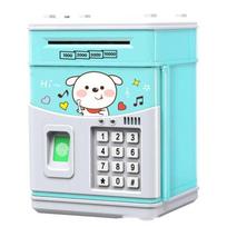 Pirštų atspaudų elektroninė Piggy Bank pinigų dėžutė Vaikų pinigų dėžutės monetoms Grynieji pinigai D white