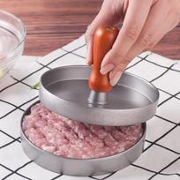 Apvalios formos mėsainio preso aliuminio lydinys + ABS mėsainio mėsainis jautienos grilis Burger Press Patty Maker formavimo virtuvės įtaisas