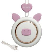 Mada Kaklo Gyvūno Formos Ventiliatoriaus Virvelė Plastikinė Little Pig violetinė