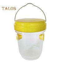 Wasp Trap Hanging Design Catch Flies Gnats Bees Wasps Trap Easy To Use And Clean Effective Insect Catcher for Patio Yard Garden Family Outdoors geltona