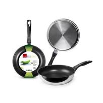 Poêle - IBILI - New Ecologic - 18 cm - Acier inoxydable - Antiadhésif sans PFOA