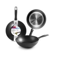 IBILI - Wok New Induplus, 28 cm, Aluminium, Antiadhésif, Compatible avec l’induction
