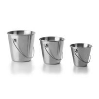 Mini seau - IBILI - 711810 - Inox - 10 x 10 x 10 cm - Passe au lave-vaisselle pilka