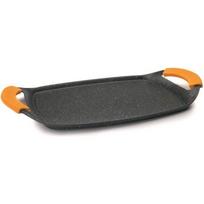 Plancha - IBILI - BASIC STONE - 47x28,5 cm - Fonte d'aluminium - Antiadhésif façon pierre