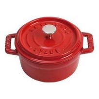 STAUB apvali kokotė, vyšninė, 28 cm raudona
