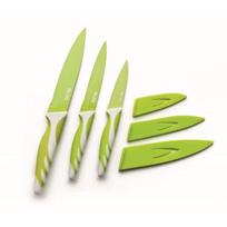 Ibili 727612 Couteau de Cuisine Antiadhésive Acier Inoxydable Vert 12,50 cm žalia
