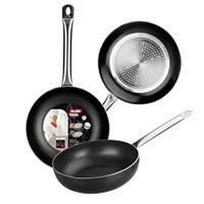 Poêle - I-Chef - 24 cm - Aluminium - Anti-adhésif - Manche inox