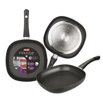 IBILI - Grill Inducta, 26 x 26 cm, Aluminium, Antiadhésif, Compatible avec l’induction