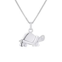 Pendentif Enfants - LÉA & ARTHUR - Tortue - Argent 925 - Rhodié - Mixte