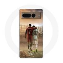Coque Maniacase pour Google Pixel 7 Pro cristiano ronaldo messi goat juoda