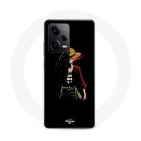 Coque Maniacase pour Xiaomi Redmi Note 12 Pro 5G one piece manga anime luffy fond noir juoda