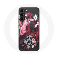 Coque Maniacase pour Samsung Galaxy S23 demon slayer tanjiro nezuko attaque combat
