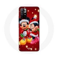 Coque Maniacase pour Redmi Note 11 5G Mickey Mouse et Minnie Mouse le jour de Noël juoda