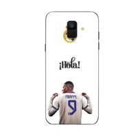 Coque Maniacase pour Samsung Galaxy A6 2018 Kylian Mbappe Real Madrid 9 Hola