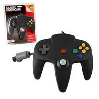 Laidinis valdiklis pultelis vairasvirtė konsolei Nintendo 64 N64 - Juodas