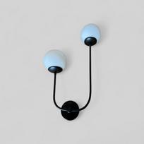Juodas LED sieninis šviestuvas, tualetinis ir naktinis šviestuvas, vidurio amžiaus modernus pramoninis šviestuvas, pritaikomas minimalistinis šviestuvas, modernus sieninis apšvietimas