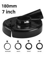 Allsome 7” 180mm angle grinder dust cover angle Kit Grinding machine dust collection cover Full Hinged Dust Vacuum Shroud juoda