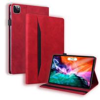 Dėklas iPad Pro 11 13 colių 2024 iPadPro11 Dėklas PU oda Minkštas TPU galinis verslo folio viršelis iPad Pro M4 Dėklas 11 13 colių For iPad Pro 11 2024 red
