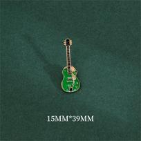 Rinhoo Creative Guitar Enamel Pins Brooch For Women Vintage Colorful Cartoon Musical Instrument Clothes Bag Lapel Badges Jewelry gray