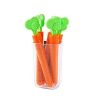 Vogue Kitchen Fresh-Keeping Clamp Sealer for Food and Snack Bags Cute Multi-use Food Bag Sealing Clip Home Living Fashion Portable Carrot 1Pc green