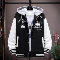 Spring and Autumn Men's Thin Jackets Trendy Workwear Student Hooded Jackets Men's Tops Casual Loose Gowns Men's Clothes M