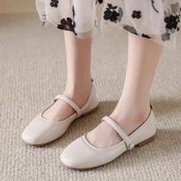 Fashion 2024 New Flats Shoes Women Casual Ballet Dance Shoes Sandals Autumn Designer Dress Shallow Walking Femme 35 smėlis