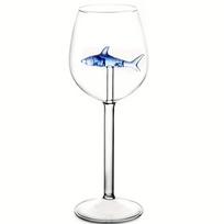 1pc 300ml 3D Blue Shark Cocktail Glasses Perfect for Bars Pubs Clubs Restaurants and Home Use Creative Champagne Glasses Gifts