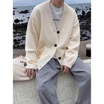 Collar Cardigan Sweater Men's Autumn and Winter Japanese Jacket Casual Jacket M