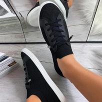 Fashion Zapatos Planos Women Shoes 2024 Breathable White Shoes Lace Up Flats Women Mesh Sneakers Socofy Size 43 Loafers Zapatillas Mujer 35 juoda