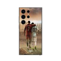 Dėklas Samsung Galaxy S24 ULTRA CRISTIANO RONALDO MESSI GOAT juoda