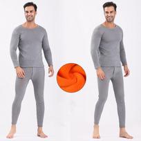 Žieminiai vyriški šildantys apatiniai moterims Rinkiniai Long Johns Šilti Vienspalviai Minkšti Laisvalaikio Dvipusis Aksominis Pliušinis Viršus su Kelnėmis Stori Slidinėjimui XXXXXL juoda