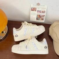 Fashion Sprots Shell Head Board Shoes for Women Spring Autumn New Designer Cream Color Platform Sneakers Women Sports Zapatos De Mujer 35 gray