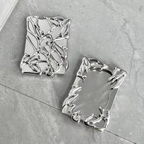 Kūrybiškas stabų nuotraukų kortelių laikiklis, plastikinė rėmelis, Kpop nuotraukų segtuvas, galvanizavimas, originalus dizainas, 3 colių kortelė, didmeninė prekyba, 2024 sidabras