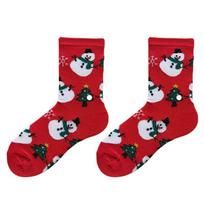 Kalėdinės kojinės Unisex vidurio blauzdos kojinės Mielos animacinės ilgos kojinės rudens ir žiemos medvilninės madingos prekės ženklo gatvės apranga Raudona black