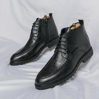 Madingi Trendiniai Batai Vyrams su raišteliais juodi suknelės Madingi Kulniukai Vyriški Odiniai Batai Vyras Odiniai Laisvalaikio Sportbačiai Homme Chaussures 6.5 juoda