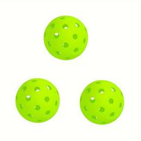 Lauko marinavimo kamuoliukas, 40 skylučių marinavimo kamuoliukas, skirtas sportui lauke, itin elastingas ir patvarus marinavimo kamuoliukas, tinkantis visų stilių marinuotoms raketėms 3pack green žalia