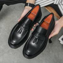 Madingi pavasariniai bateliai su kutais vyriški laisvalaikio batai Madingi batai su storu padu Formalūs batai vyrams Prabangaus prekės ženklo mokasinai Verslo batai 38
