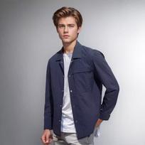 New Spring and Autumn Jacket Solid Color Large Pocket Work Style Jacket M