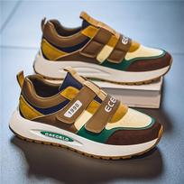 Fashion Men's Fashion Casual Sneakers Designer Patchwork Hook&loop Autumn Outdoor Sport Running Shoes Retro Breathable Comfortable 39