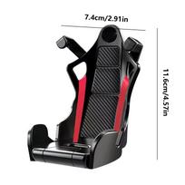 Racing Seat shape Car Phone Holder auto Air Vent mobile phone Clip 360 degree rotatable car cellphone rack for car interior black