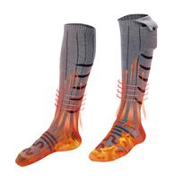Winter Heating Socks Cold-Proof Winter Warm Thermal Socks Fast Heating Warm Winter Socks Washable for Outdoor Skiing Hiking pilka spalva