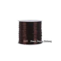 Elastinga krištolinio agato nefrito apyrankės virvelė - 50 m neblunkantis ritinys, plokščių karoliukų dizainas Standard - 50m, 0.5mm thick black