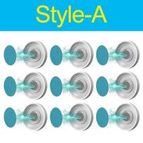 30/2vnt Magnetiniai kabliukai Sieninis nuotolinio valdymo pultas Tvirtas magnetinis laikiklis Raktai Šaldytuvas Lipdukas laikymo kabliukai Namų tvarkyklės kabliukas 2PCS(1 Pair)